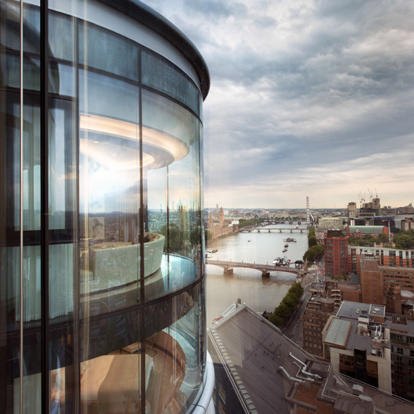 Bedroom and Formal Living Room View from Kitchen by TG-Studio - Londra, UK  - Belvedere Arredamento